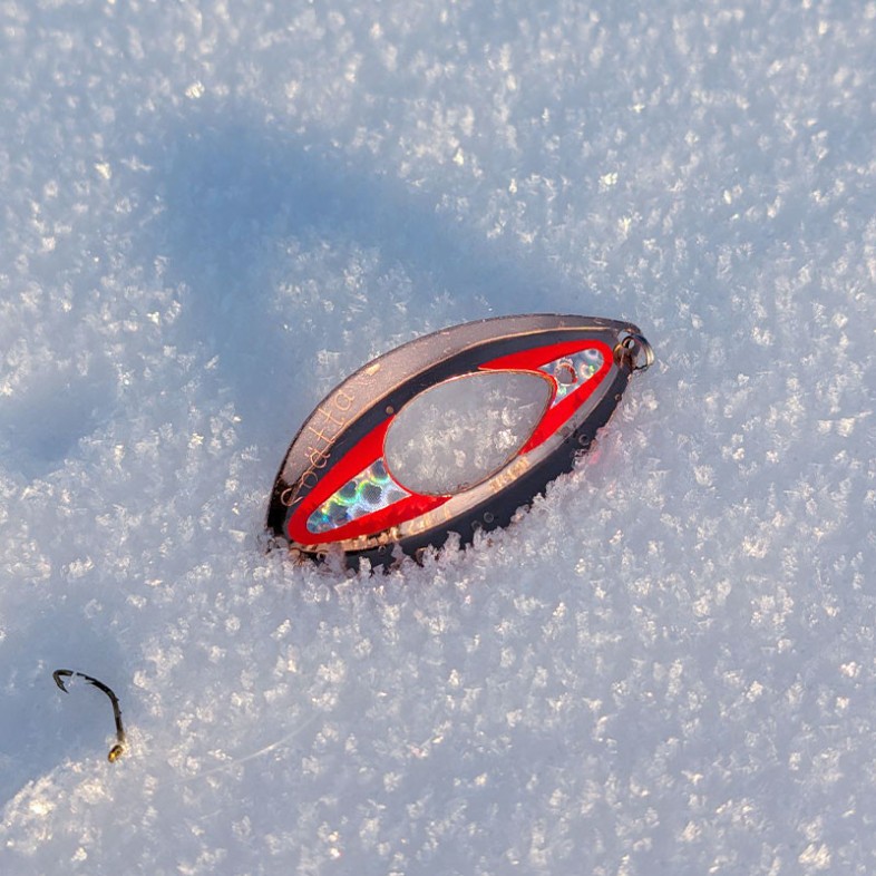 Spätta-blinken 68mm – Effektivt blänke för röding, öring och regnbåge