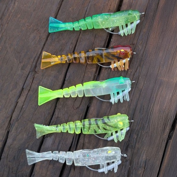 Softbait Räkan 8cm/8g – Färgstarkt mjukbete för rovfisk