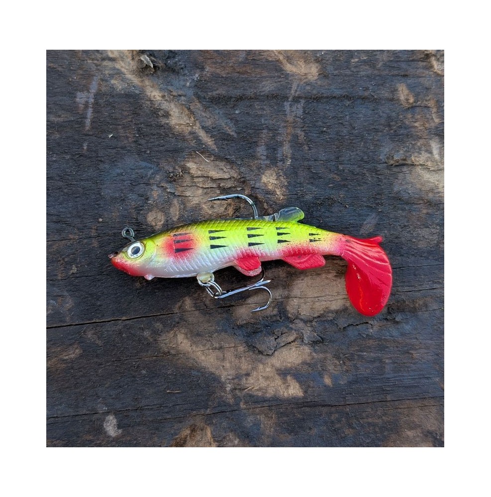 BiteMax Softbait 80mm – Jigg med Blyhuvud & Mjukt Bete | Rovfiske