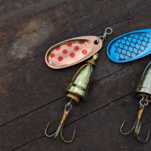 OMNIFISH Spinnare 8g – 3-pack mix för abborre & öring