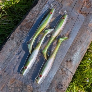Strike Pro Pig Shad 21g – Gummibete för Gädda & Gös (4-pack)