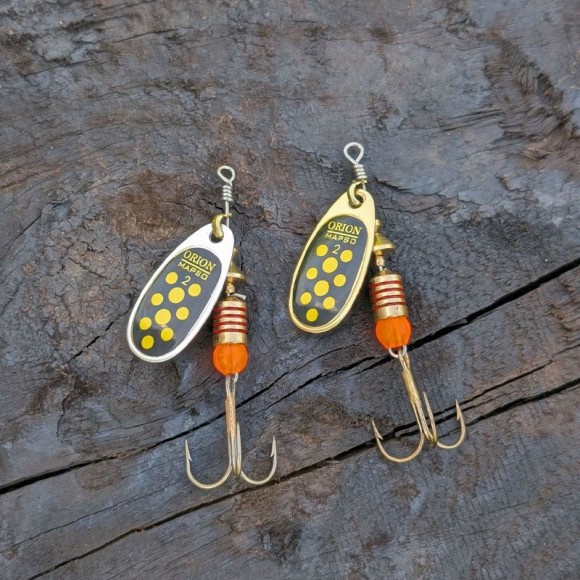 Mapso Orion Spinnare Svart/Gul – Guld & Silverblad | 4,5g