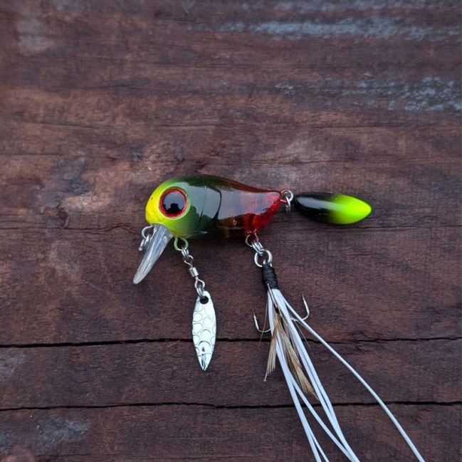 Micro Tappy Japanskt Bete 5 cm – Flytande Gruntgående för Abborre & Gädda